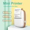 HD Meow Mini Label Printer Thermal Portable A8 Printers Sticker Transparent papper 57mm Inkless Wireless 203DPI Android iOS Telefon 240420