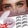 False Eyelashes Reusable self-adhesive eyelashes without glue natural multiple reversible adhesives false easy to apply makeup Q240425