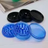 40mm Portable Plastik Mini Öğütücü 3 Parça Tütün Sigara Öğütme Miller Kuru Him