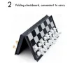 Sets Medieval Folding Classic Chess Set With Chessboard 32 Pieces Gold Silver Magnetic Chess Portable Travel Games For Adults Kid Toy