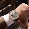 ONOLA Full Diamond Fashion New Multi Functional Mechanical Watch Men's Tape Watch