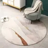 Dywany naśladowanie kaszmirowy okrągły dywan nowoczesny miękki pluszowy salon sofa dywanika sypialnia krzesło komputerowe matka balkon dywan wykuszowy