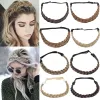 Chignon Snoilite 3 Sizes Synthetic Headband Braids Hair With Adjustable Belt Plaited Hairband Bohemian Style Women Hairstyle Hairpieces