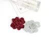 Decorative Flowers 3D DIY Cotton Fabric Flower Brooch For Wedding Decoration Artificial Home Garden