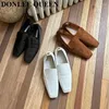 Casual Shoes 2024 Autumn Women Fashion Toe Flats Ballet Slip On Loafers Vintage British Oxford Female Moccasins