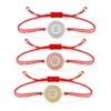 Bracelets de charme Zircone Blanc Bracelet de file du tournesol de couleurs 3 couleurs pour femmes pour femmes