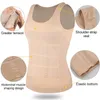 Mens Body Shaper Waist Trainer Compression Vest Abdomen Shapewear Tummy Control Slimming Sheath Workout Shapers tank tops 240412