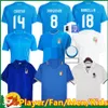 Chiesa Soccer Jerseys 24 25 Italy Raspadori Verratti Barella Donnarumma Shirt Totti Lorenzo Politano Zaniolo Miretti Football Unform Men Kids Kids