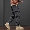 Oussyu winterheren fleece warme vrachtcorduroy broek joggen jogging trainingsbroek werken y2k Koreaanse broek losse harem casual broek voor mannen 240412