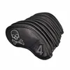 Skull Head Golf Irons Cover 10 -sten Wood Driver Protect Headcover Golf Accessories Putter Golf Iron Club Head Cover 240424