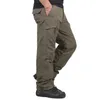 Pantalon pour hommes épais toison pantalon cargo masculin coton militaire tactique pantalon décontracté double couche plus en velours thermique chaud thermique d240425