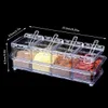 Food Savers opslagcontainers 4-grid transparante kruidendoos kruiden potje verzegelde container keuken met deksel lepel gebruikt voor zoutsiroop H240425