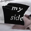 Устанавливает кошку на боковой постельное белье, набор одеяла с наволочками с наволочками Двойная Королева Король Дом 3PCS Домашний текстиль
