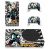 Autocollants My Hero Academia Skin Sticker Sticker Decal Cover pour la console Xbox Series S et 2 contrôleurs Série Xbox Slim XSS Skin Sticker Vinyl