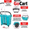 D Prodotti più grande Gocart GroCery Carrello che rotola il paniere per la lavanderia per acquisti su ruote cestino con manico telescopico Cleaning Caddy 240424