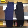 Mens Pants Summer Leisure Sports brunello Elastic Waist Trouser cucinelli Black Navy Blue