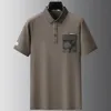 8xl 7xl 6xl 2024 Summer High End Cotton Polo Shirt Men toppar Short Sleeve Lapel Mens Shirts With Pocket Casual Loose Tshirts 240424