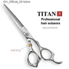 Hair Scissors Hair Scissors titan Professional barber tools hair scissor 230217 Q240425