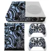 Adesivi adesivi freddi adesivi per pelle decalcomania in vinile per console sottile Xbox One + 2 controller Copertura protettiva per la pelle