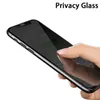 Sekretess Tempererat glas för iPhone 11 Pro Max XS X 7 8 Plus 6 6S 5 Dark Clear Screen Protector Antispy No Package7168545