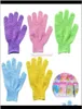 Cepillos esponjas Scrubbers Aesorios de baño Home Garden entrega de caída 2021 Guantes hidratantes exfoliantes Mitt de ducha de baño Scrub7019962