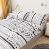 Kissen Boho -Style -Druck Soft Bettwäsche Set Full Queen Size Duvet Cover Set Erschwingliche und langlebige Kingsize -Trösterabdeckungen Kissenbezüge