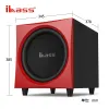 Högtalare IBASS300W HighPower Subwoofer Retro Home Theater Music Center Active Echo Wall Audio 12 Inch Buildin Amplifier Bookhelf