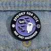 Boo Ghost Enamel Pins Custom Spooky for Life non solo Spille di Halloween badge di lavani Punk Gioielli Gothic Regalo per gli amici