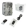 Kamery Outdoor Wildlife Camera HD 24MP Trail Camera Nocna wizja wykrywanie zasięgu IP66 Wodoodporna pułapka na ogrodzie dziką przyrodę Cam