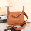 Designer Bag LDy L Bag New Womens Lindi Bag Mini Leather One Shoulder Messenger Bag Pillow Bag Versatile Small Bag Doctor Bag Tide