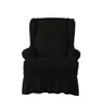 Chair Covers Wingback Cover Protector Slipcover Stretch Skirt Style Dirty Resistant RedGrayBlack1518702