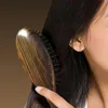 Hair pente Nature Brush de madeira Anti-estática Pincel de escova de cabelo Massagem de couro cabeludo Ferramentas de estilo de almofada de ar para homens 240418