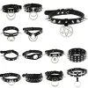 Halsketten Neue Goth Punk Spike Rivet Choker Kragen für Frauen Steampunk Pentagramm Halskette Emo Halsgurt Cosplay Chocker Gothic Accessoires