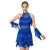 Abbigliamento da ballo abito da ballo femminile Rhinestone paillettes Flapper Party Latin Salsa Ballroom Dancing