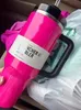 O apagão H2.0 canecas de 40 oz pretas chromam tumblers isolados ardósia limpa xícaras de carros de aço inoxidável Termos tumbler inverno rosa alvo vermelho cosmo neon branco