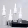 5pcs / lot 10 ml 20ml 30 ml Plastique vide Plasal Pumple Pombe pulvérisateur Pumple Mist Nose Spray rechargeable Bouteille