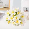 Decorative Flowers Long-lasting Simulated Flower Decor Elegant Artificial Lily Branch With Stem For Home Wedding 5 Fork 10 Head Indoor