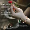 Strands Healing Rosa zebra rosa bracciale in pietra femminile Energia zebra naturale zebra jaspers gioielli braccialetti maschio braccialetti yoga diffusore olio essenziale