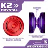 Magicyoyo Responsive Yoyo for Kids K2 Crystal Dual Purpose Plastic Yo-Yo för nybörjare Byte av svarande Bolllager 240411