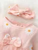 Abiti per ragazze neonate neonate ragazze carine daisy floreali a maniche lunghe tulle corpi patchwork party per le vacanze abiti da principessa rosa d240425