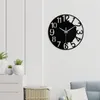 Wall Clocks 30cm Modern Style Fashionable And Minimalist Hollowed Out Digital Silent Clock Home Bedroom Living Room Decoration