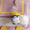 Bambole peluche cartone animato cappello turistico per cimentro pinguino grazioso pinguino peluche per ragazze regali creative taiyaki design design borse keychainl2404