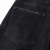 Jeans masculin streetwear mode homme rétro noir gris stretch skinny fit trou de marque de marque de marque hip hop pantalon crayon en jean