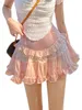 Mini -saia do verão de mulheres São y2k bainha assaltanha bainha de rua de rua de plataforma curta Fairycore 240420