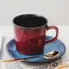 Tassen 320 ml hochwertiger Keramik-Becher-Büro Haus Esstisch Tasse Frühstück Teewasser mit Griff