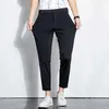 Men's Pants Summer Stretch Suit Pants Men Thin Business Solid Color Slim Ankle-Length Casual Formal Office Trousers Male Plus Size 28-38 d240425