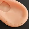 Outil 1 paire chaussette de gel en silicone de garde de pied Pieds Protecteur Protecteur Soulagement de la douleur Prévention de la fissure hydratante Hydratage de la peau mâle avec trou avec trou