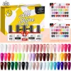 Kits BORN PRETTY 60 Colors Gel Nail Polish Set With 5Pcs Functional Gel Varnis Semipermanent Soak Off UV LED Gel for Salon Design