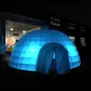 Giant Tent and Shronters 10 m Dia (33 stóp) z białymi nadmuchiwanymi namiotami Igloo z LED Dome Party Air For Event Show