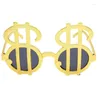 Supplimentos de festa F42F Funny Dollar Casino Sunglasses